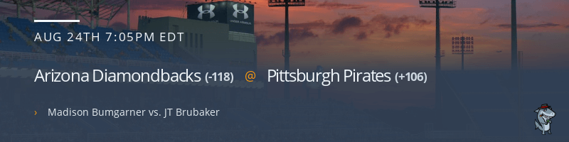 Arizona Diamondbacks @ Pittsburgh Pirates - August 24, 2021