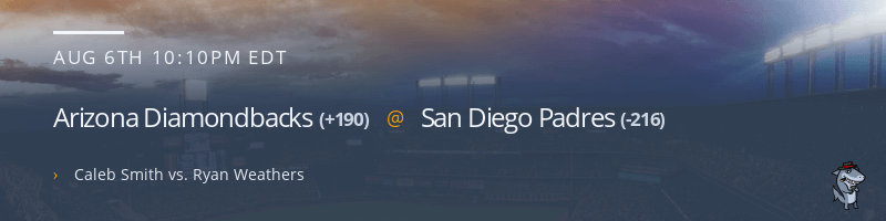 Arizona Diamondbacks @ San Diego Padres - August 6, 2021