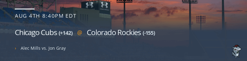 Chicago Cubs @ Colorado Rockies - August 4, 2021