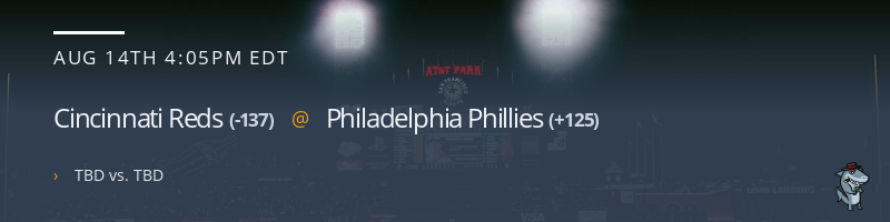 Cincinnati Reds @ Philadelphia Phillies - August 14, 2021