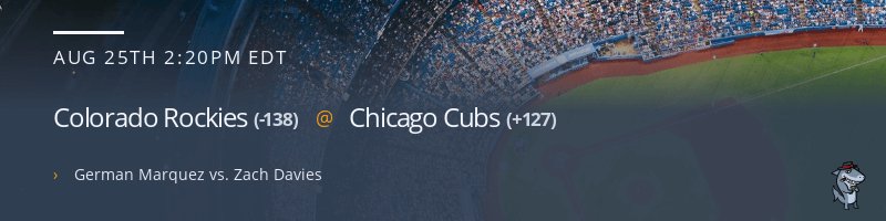 Colorado Rockies @ Chicago Cubs - August 25, 2021