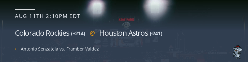 Colorado Rockies @ Houston Astros - August 11, 2021