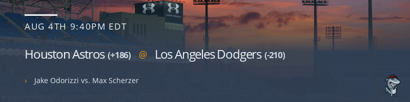 Houston Astros @ Los Angeles Dodgers - August 4, 2021