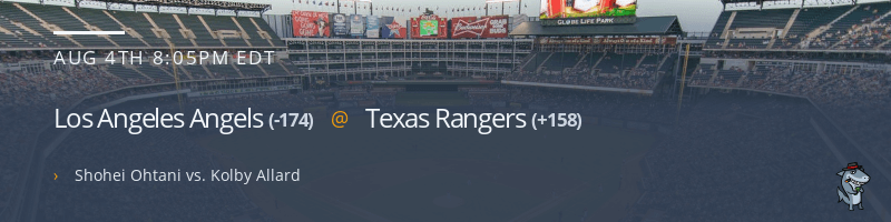 Los Angeles Angels @ Texas Rangers - August 4, 2021