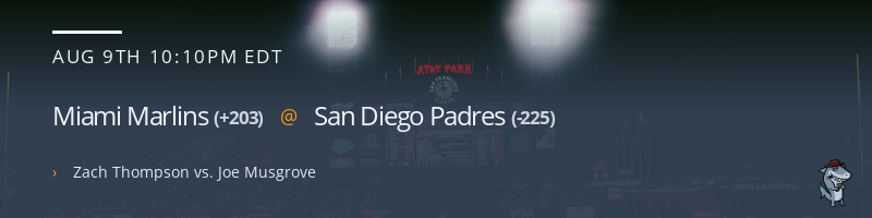 Miami Marlins @ San Diego Padres - August 9, 2021