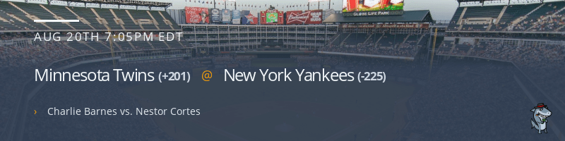 Minnesota Twins @ New York Yankees - August 20, 2021