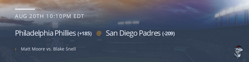 Philadelphia Phillies @ San Diego Padres - August 20, 2021