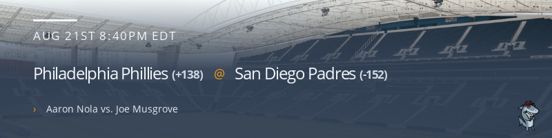 Philadelphia Phillies @ San Diego Padres - August 21, 2021