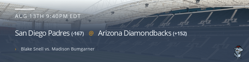 San Diego Padres @ Arizona Diamondbacks - August 13, 2021