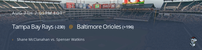 Tampa Bay Rays @ Baltimore Orioles - August 7, 2021