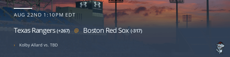 Texas Rangers @ Boston Red Sox - August 22, 2021