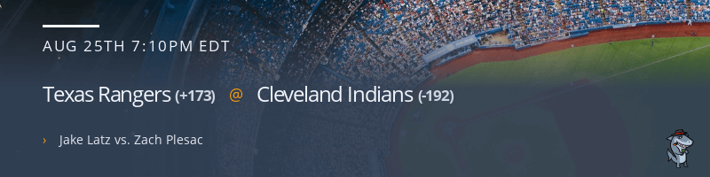 Texas Rangers @ Cleveland Indians - August 25, 2021