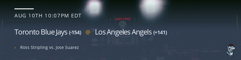 Toronto Blue Jays @ Los Angeles Angels - August 10, 2021