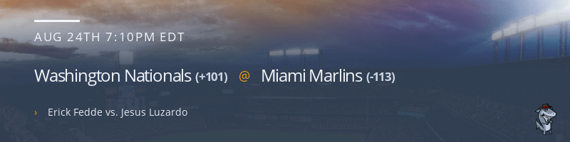 Washington Nationals @ Miami Marlins - August 24, 2021