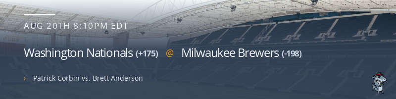 Washington Nationals @ Milwaukee Brewers - August 20, 2021