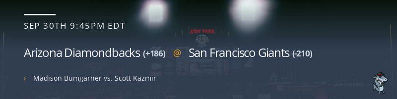 Arizona Diamondbacks @ San Francisco Giants - September 30, 2021