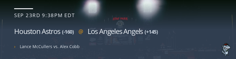 Houston Astros @ Los Angeles Angels - September 23, 2021