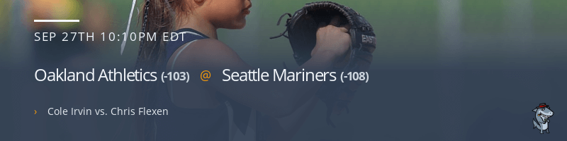 Oakland Athletics @ Seattle Mariners - September 27, 2021