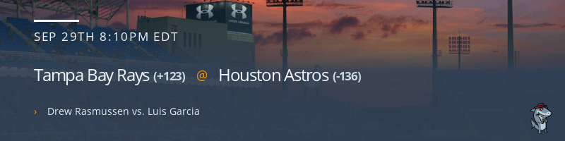 Tampa Bay Rays @ Houston Astros - September 29, 2021