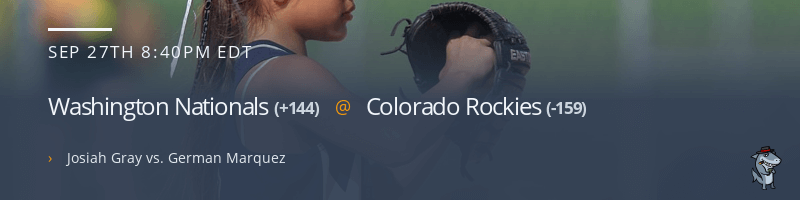 Washington Nationals @ Colorado Rockies - September 27, 2021