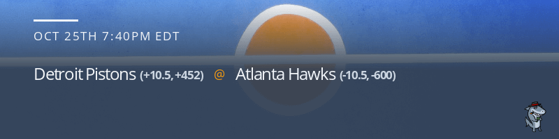 Detroit Pistons vs. Atlanta Hawks - October 25, 2021