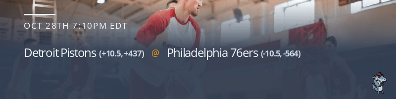 Detroit Pistons vs. Philadelphia 76ers - October 28, 2021