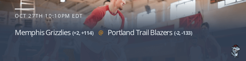 Memphis Grizzlies vs. Portland Trail Blazers - October 27, 2021