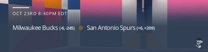 Milwaukee Bucks vs. San Antonio Spurs - October 23, 2021