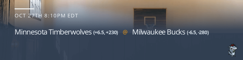 Minnesota Timberwolves vs. Milwaukee Bucks - October 27, 2021