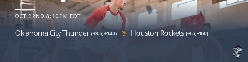 Oklahoma City Thunder vs. Houston Rockets - October 22, 2021