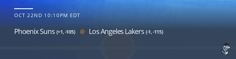 Phoenix Suns vs. Los Angeles Lakers - October 22, 2021