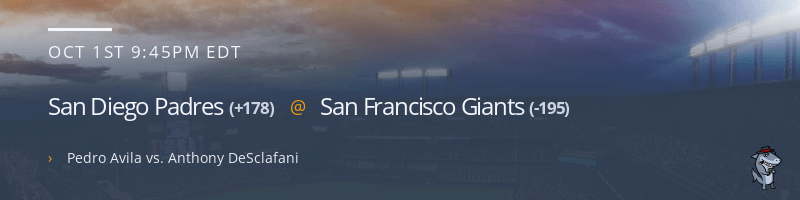 San Diego Padres @ San Francisco Giants - October 1, 2021