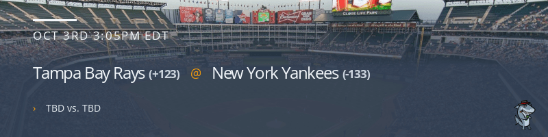 Tampa Bay Rays @ New York Yankees - October 3, 2021