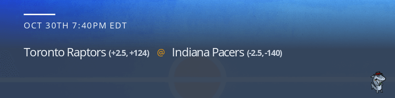 Toronto Raptors vs. Indiana Pacers - October 30, 2021