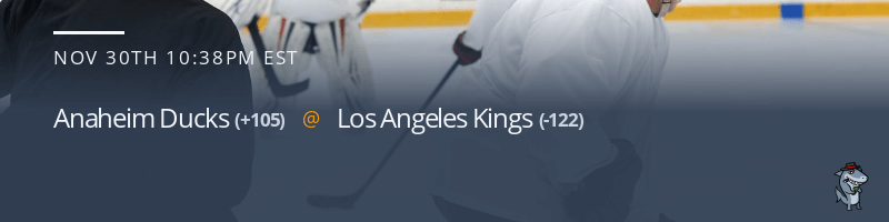 Anaheim Ducks vs. Los Angeles Kings - November 30, 2021