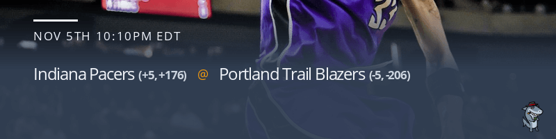 Indiana Pacers vs. Portland Trail Blazers - November 5, 2021