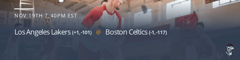 Los Angeles Lakers vs. Boston Celtics - November 19, 2021