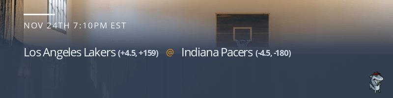 Los Angeles Lakers vs. Indiana Pacers - November 24, 2021