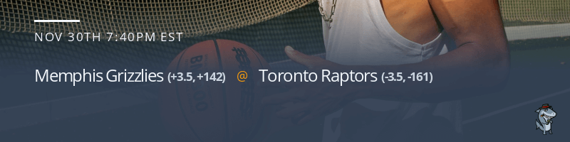Memphis Grizzlies vs. Toronto Raptors - November 30, 2021