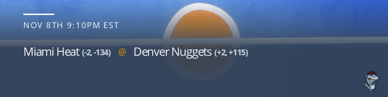 Miami Heat vs. Denver Nuggets - November 8, 2021