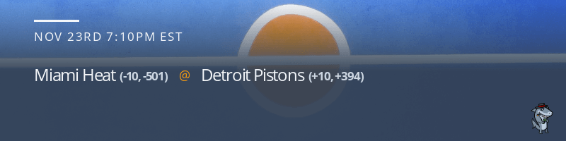 Miami Heat vs. Detroit Pistons - November 23, 2021