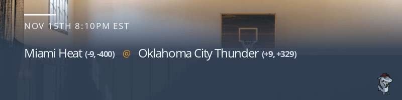 Miami Heat vs. Oklahoma City Thunder - November 15, 2021