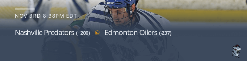 Nashville Predators vs. Edmonton Oilers - November 3, 2021