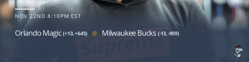 Orlando Magic vs. Milwaukee Bucks - November 22, 2021