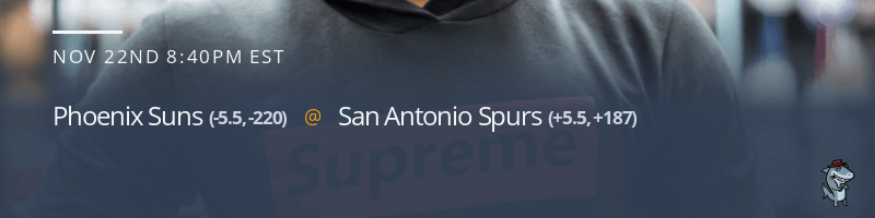 Phoenix Suns vs. San Antonio Spurs - November 22, 2021