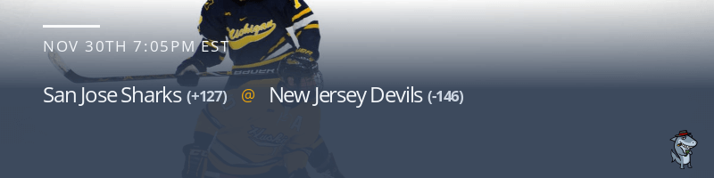 San Jose Sharks vs. New Jersey Devils - November 30, 2021