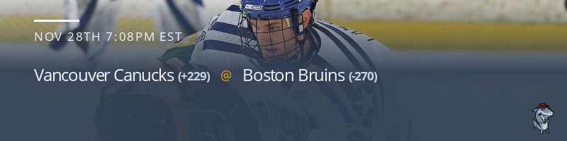 Vancouver Canucks vs. Boston Bruins - November 28, 2021