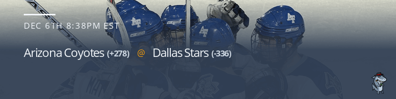 Arizona Coyotes vs. Dallas Stars - December 6, 2021