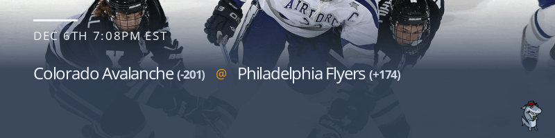 Colorado Avalanche vs. Philadelphia Flyers - December 6, 2021