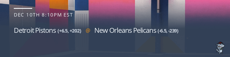 Detroit Pistons vs. New Orleans Pelicans - December 10, 2021